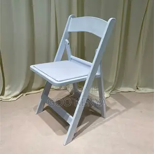 Home Chair; White Resin Folding Chair For Weddings, And Catering