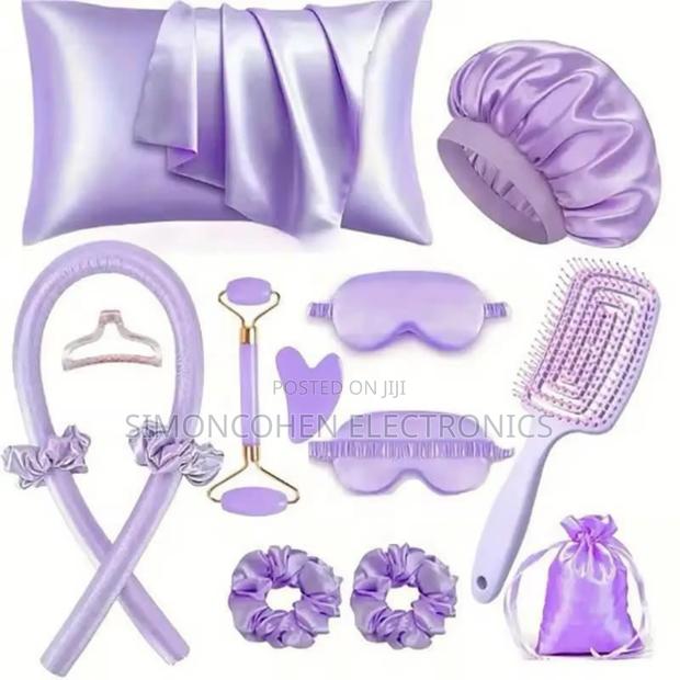 13pcs Satin Silk Beauty Sleep Set - thumbnail 3