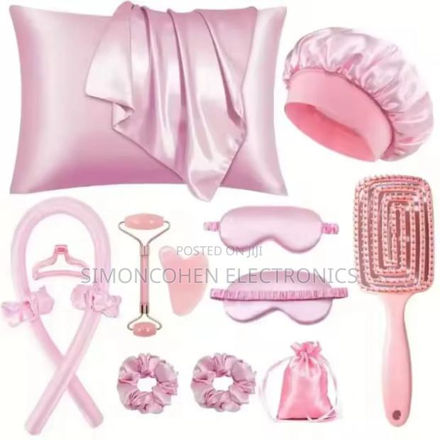 13pcs Satin Silk Beauty Sleep Set - thumbnail 4