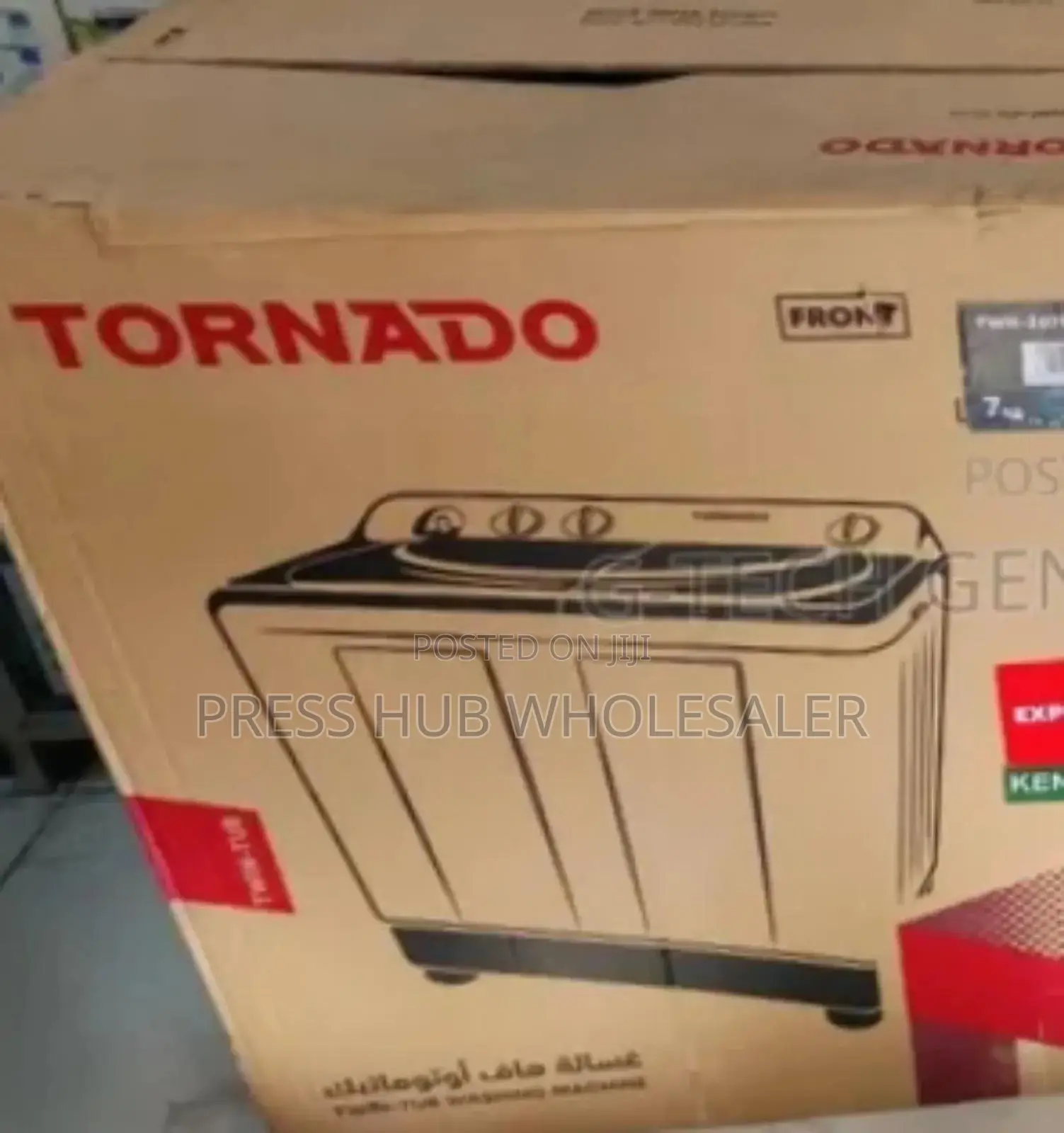 Tornado Twin Tub Semi-Automatic Washing Machine