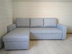Grey L-Shaped Sectional Sofa - main view
