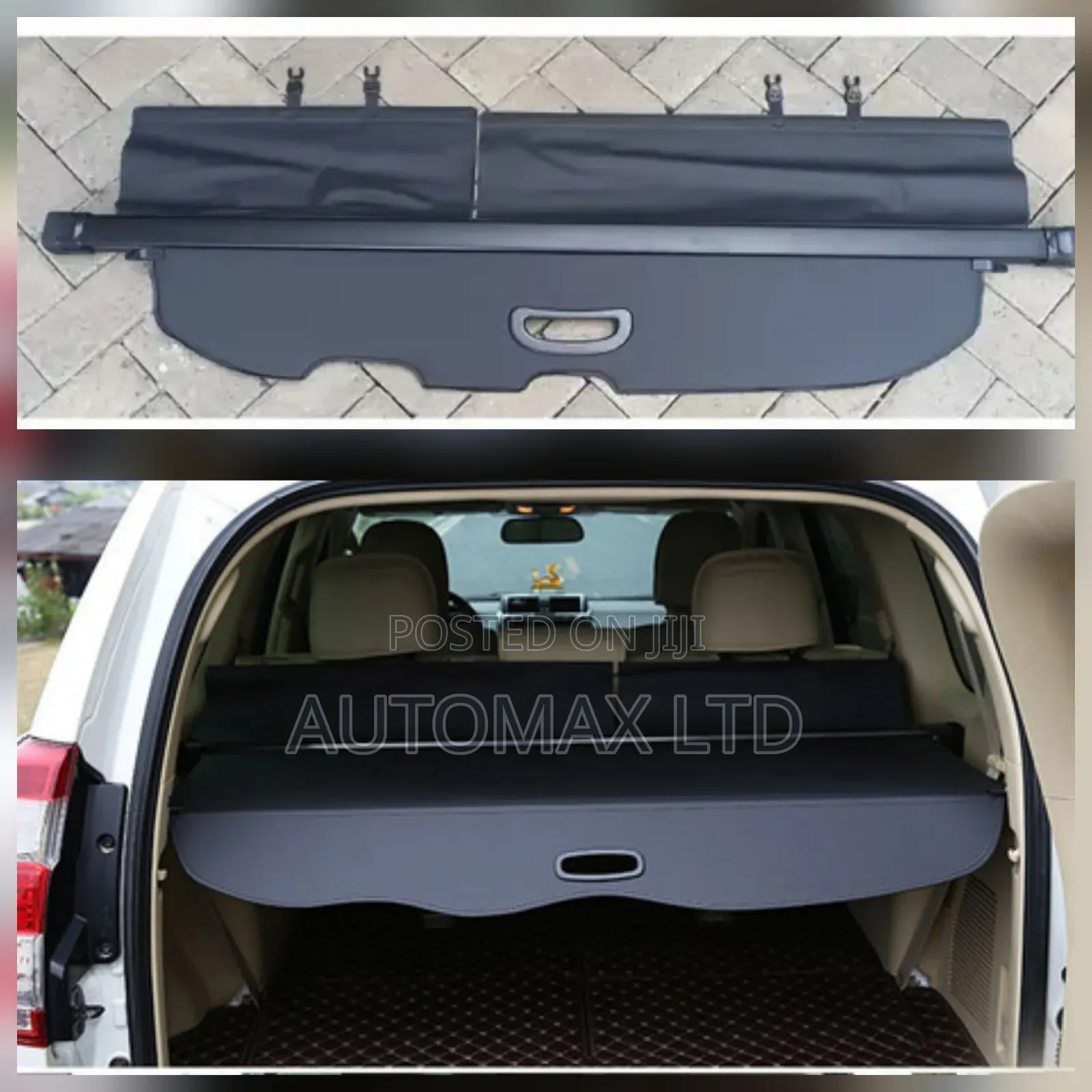 Trunk/Boot Cover (Black). For Toyota Land Cruiser Prado Lc150,