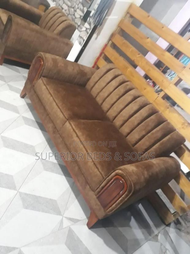 Ancient Brown Fabric 2 Seater Sofa - main view