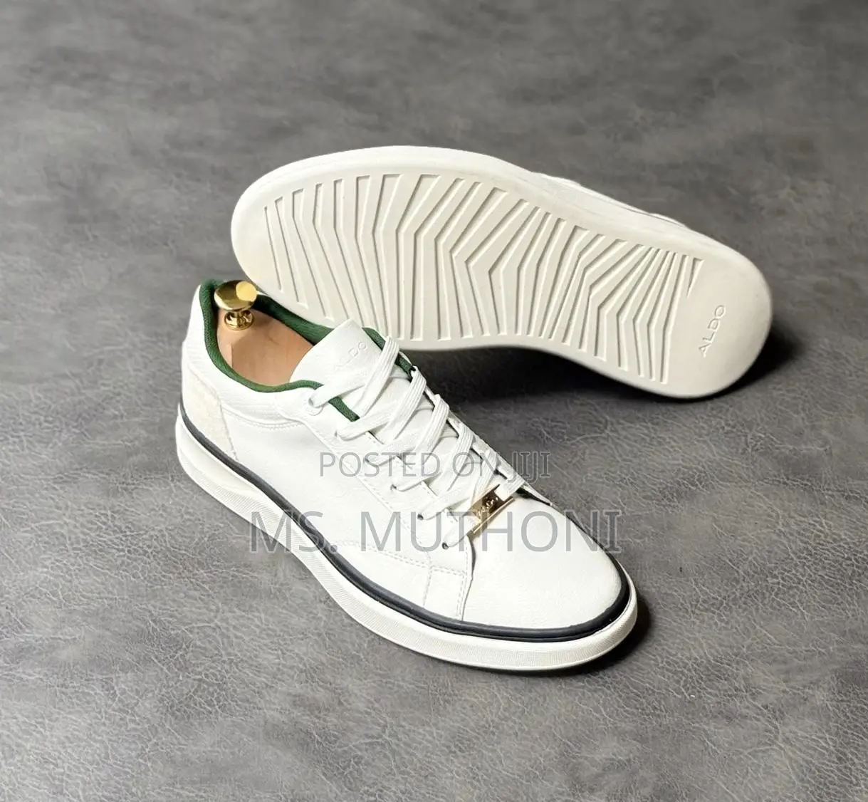 Quality Aldo Sneakers ( Black / White ) Size 40-45