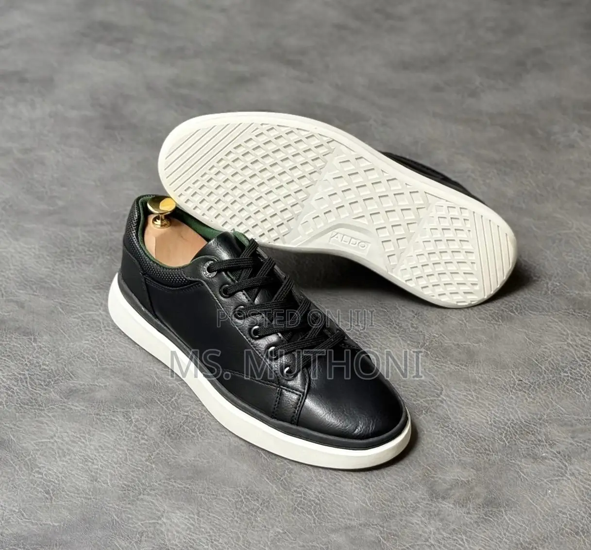 Quality Aldo Sneakers ( Black / White ) Size 40-45