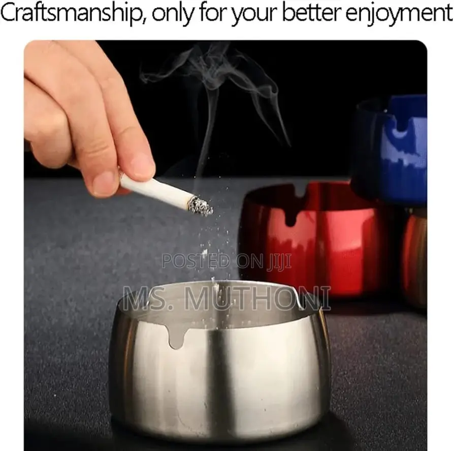Stailnless Ash Tray Steel*