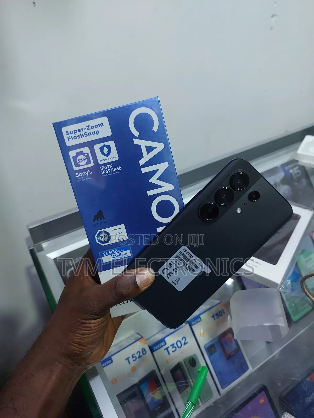 New Tecno Camon 50 256 GB Black