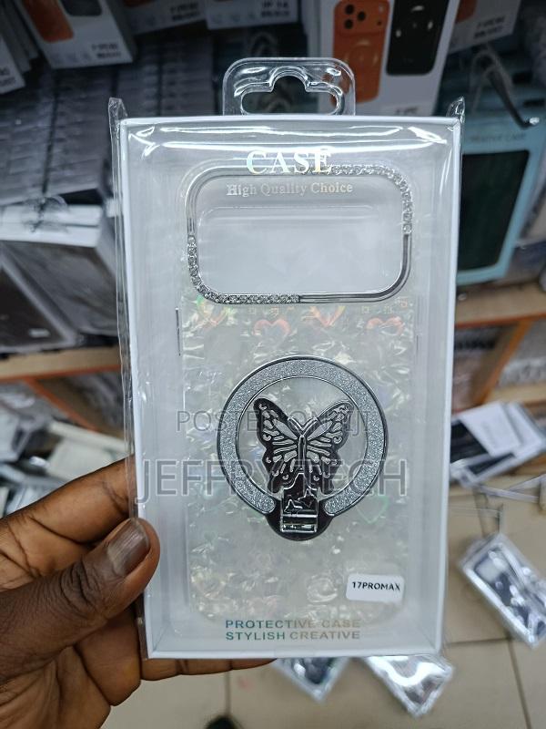 Magnetic Case for iPhone 17 Pro Max Magsafe With Butterfly Design