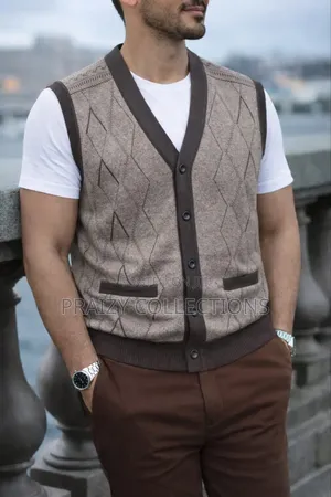 Classic Sleeveless Men’S Sweater