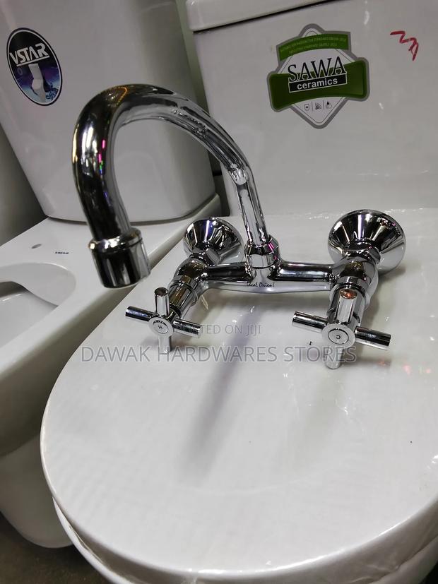 Heavy Duty Chrome Finished Wall Mixer