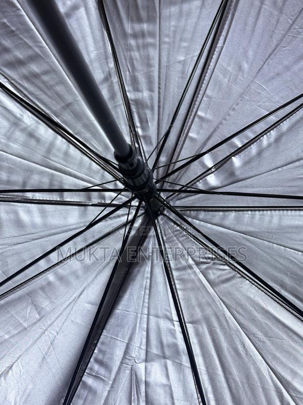 Maroon J Handle Heavy Umbrella C010 - thumbnail 6