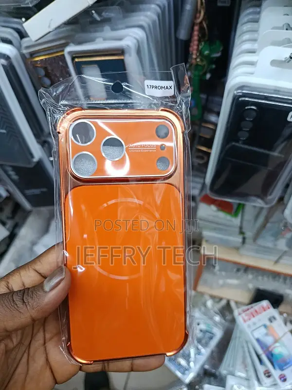 Orange Protective Phone Case Designed for the Apple iPhone 17 Pro Max