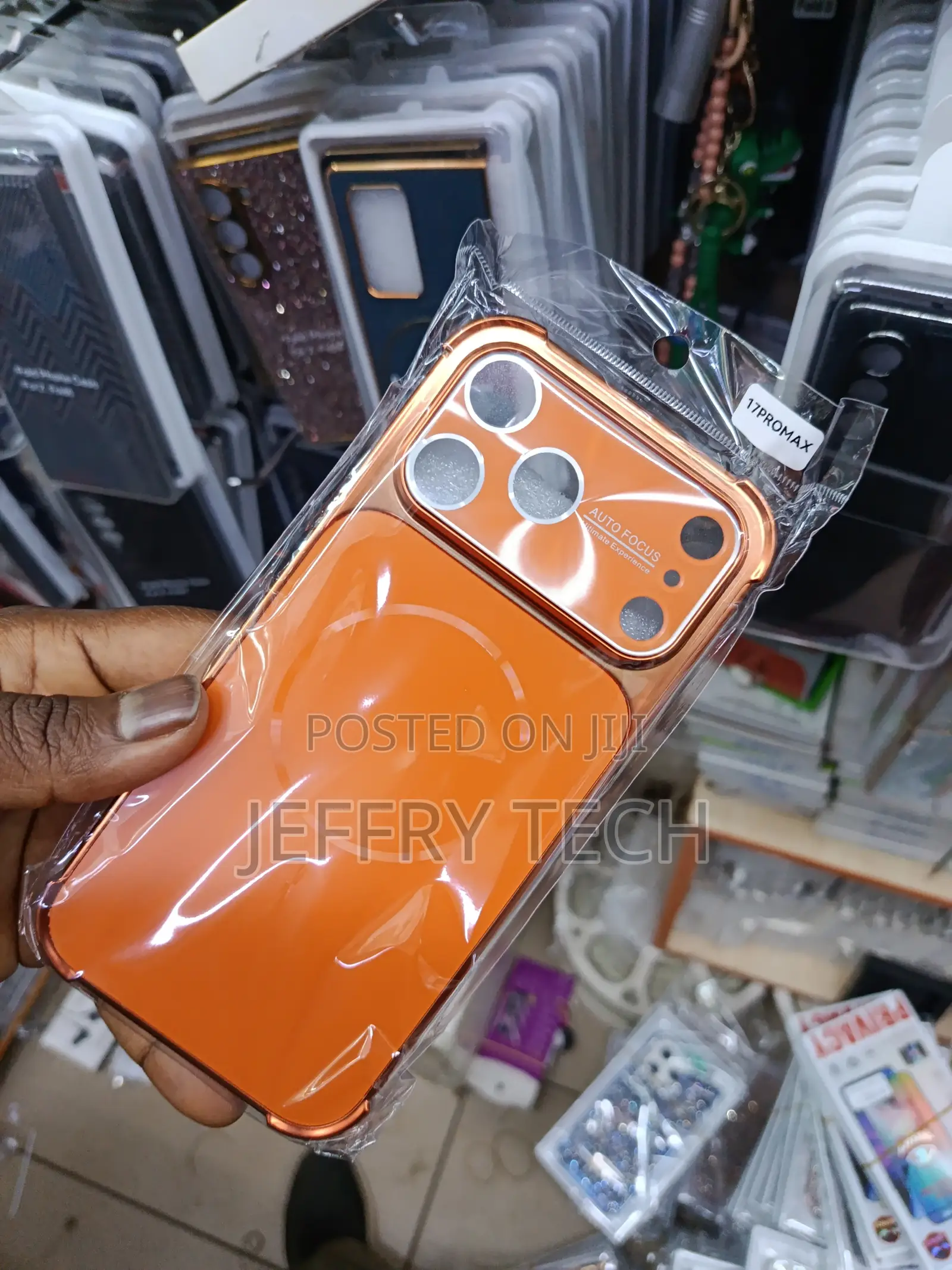 Orange Protective Phone Case Designed for the Apple iPhone 17 Pro Max