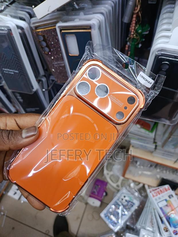 Orange Protective Phone Case Designed for the Apple iPhone 17 Pro Max - thumbnail 2