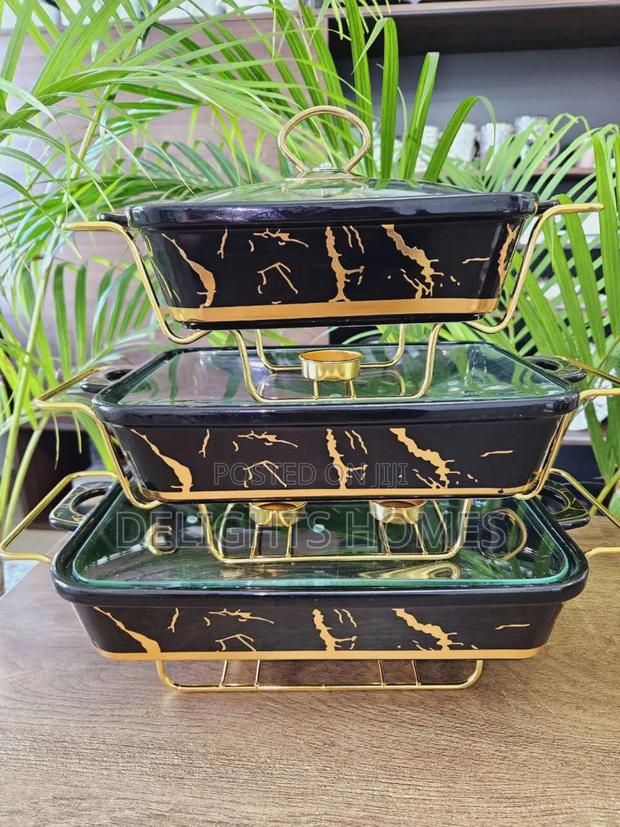 3pcs Ceramic Chaffing Dish_ele - thumbnail 4