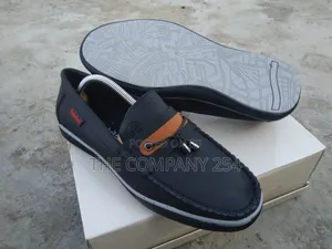 Men Casual Designer Rubber Sole Leather Loafers Shoes