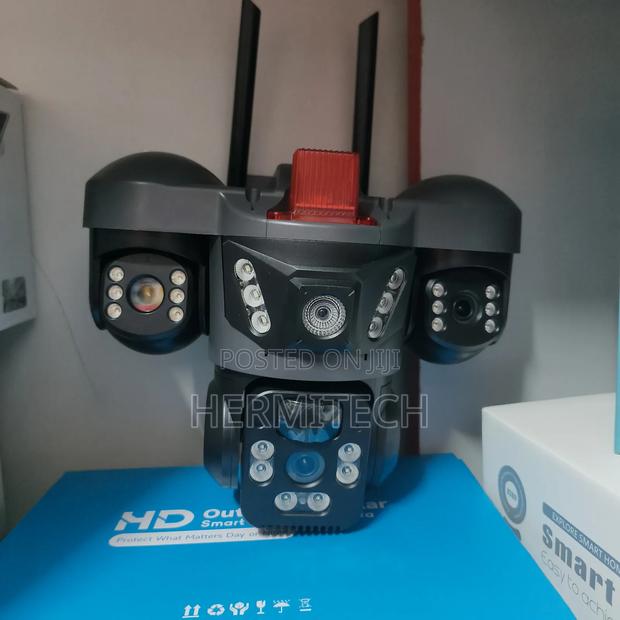 Triple Lens Quality Camera With in-Built Batteries Solar Powered 4g - main view