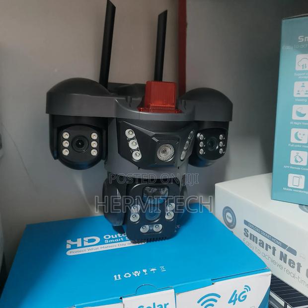 Triple Lens Quality Camera With in-Built Batteries Solar Powered 4g - thumbnail 2