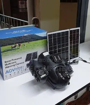 12mp 4g PTZ Triple Lens Multi Screen CCTV Camera With Solar Floodlight