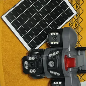 Triple Lens With Siren CCTV Camera Solar Powered PTZ Cameras