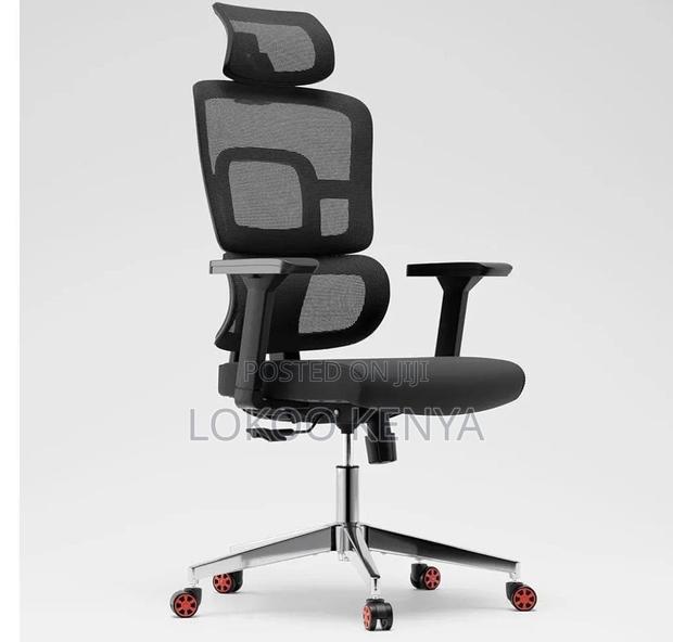 Office Chair; Imported Orthopedic Mesh High Back Office Chair - thumbnail 6