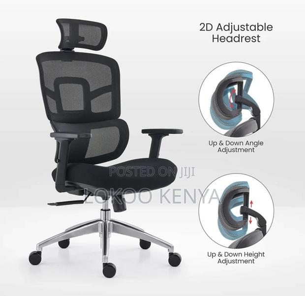 Office Chair; Imported Orthopedic Mesh High Back Office Chair - thumbnail 8