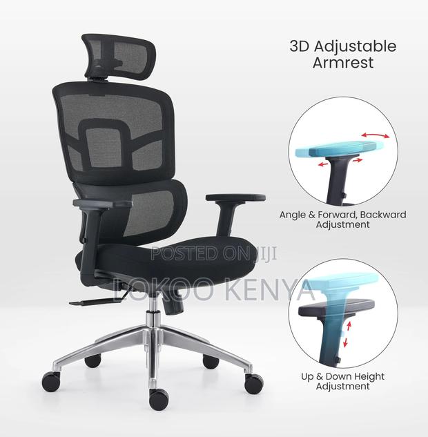 Office Chair; Imported Orthopedic Mesh High Back Office Chair - thumbnail 13
