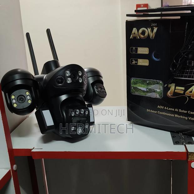 Solar Camera With 24hour Continuous Video Recording 4g Enabled 4lens - main view