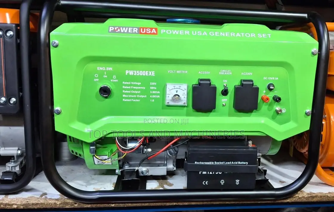 Power Usa 4kva Key Start Petrol Generator With Avr