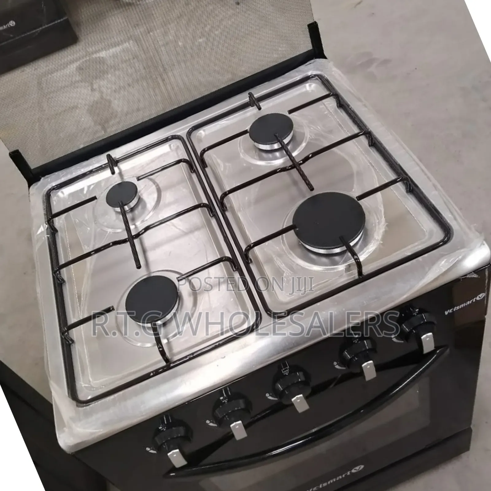 60×60 Volsmart Full Gas Jet Standing Cooker – 4 Burners