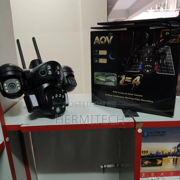 Solar Camera With 24hour Continuous Video Recording 4g Enabled 4lens - thumbnail 3