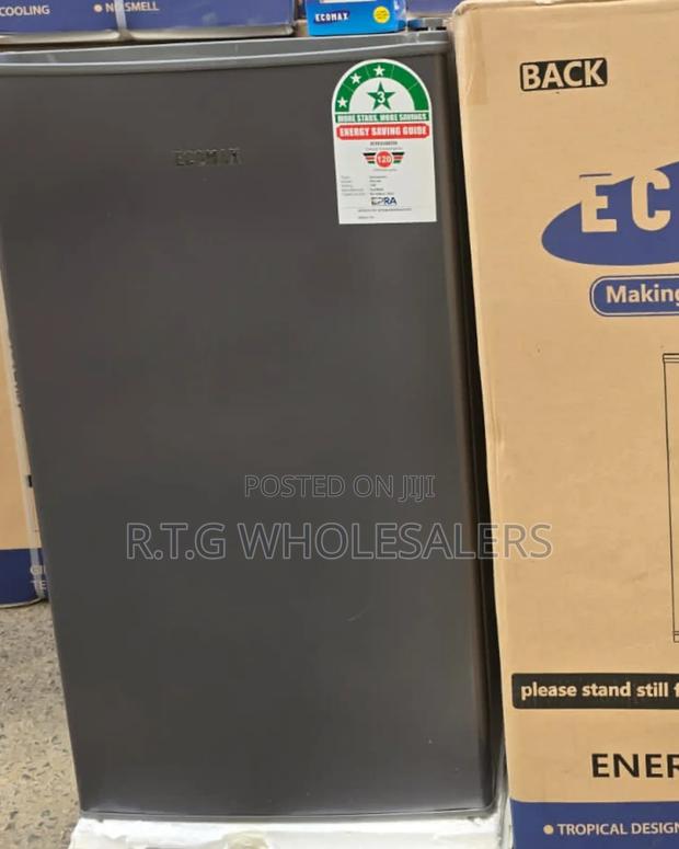 Ecomax 90 Litre Single Door Fridge – Dark Silver, Free Guard Included