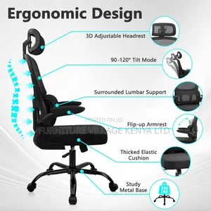 Ergonomic Office Desk Chair With Adjustable Headrest