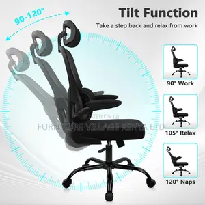 Ergonomic Office Desk Chair With Adjustable Headrest