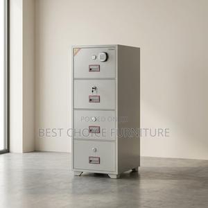 Fireproof Safe Boxes;4-Drawer Fire-Resistant Office Safefiling Cabinet - thumbnail 2