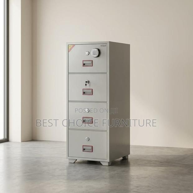 Fireproof Safe Boxes;4-Drawer Fire-Resistant Office Safefiling Cabinet - main view