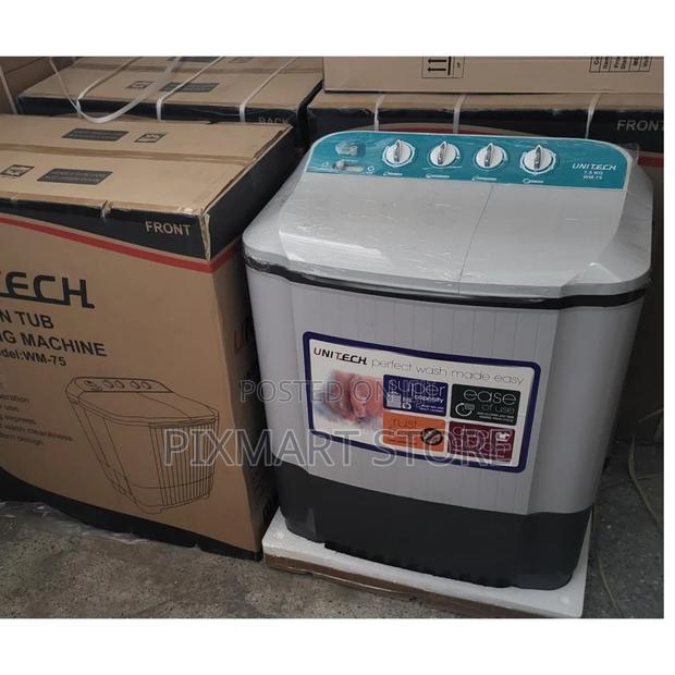 Unitech 7.5 Kg Semi-Auto Twin Tub Top Loader Washing Machine