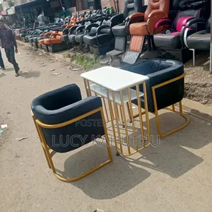 Black Manicure Chairs With Manicure Powder Coated