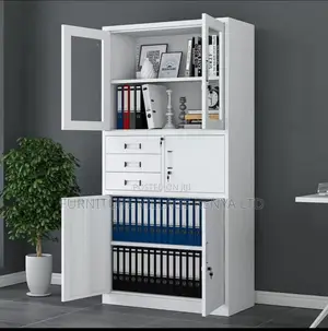 Office Cabinets: 2-door Lockable Steel Storage Cabinet With Safe