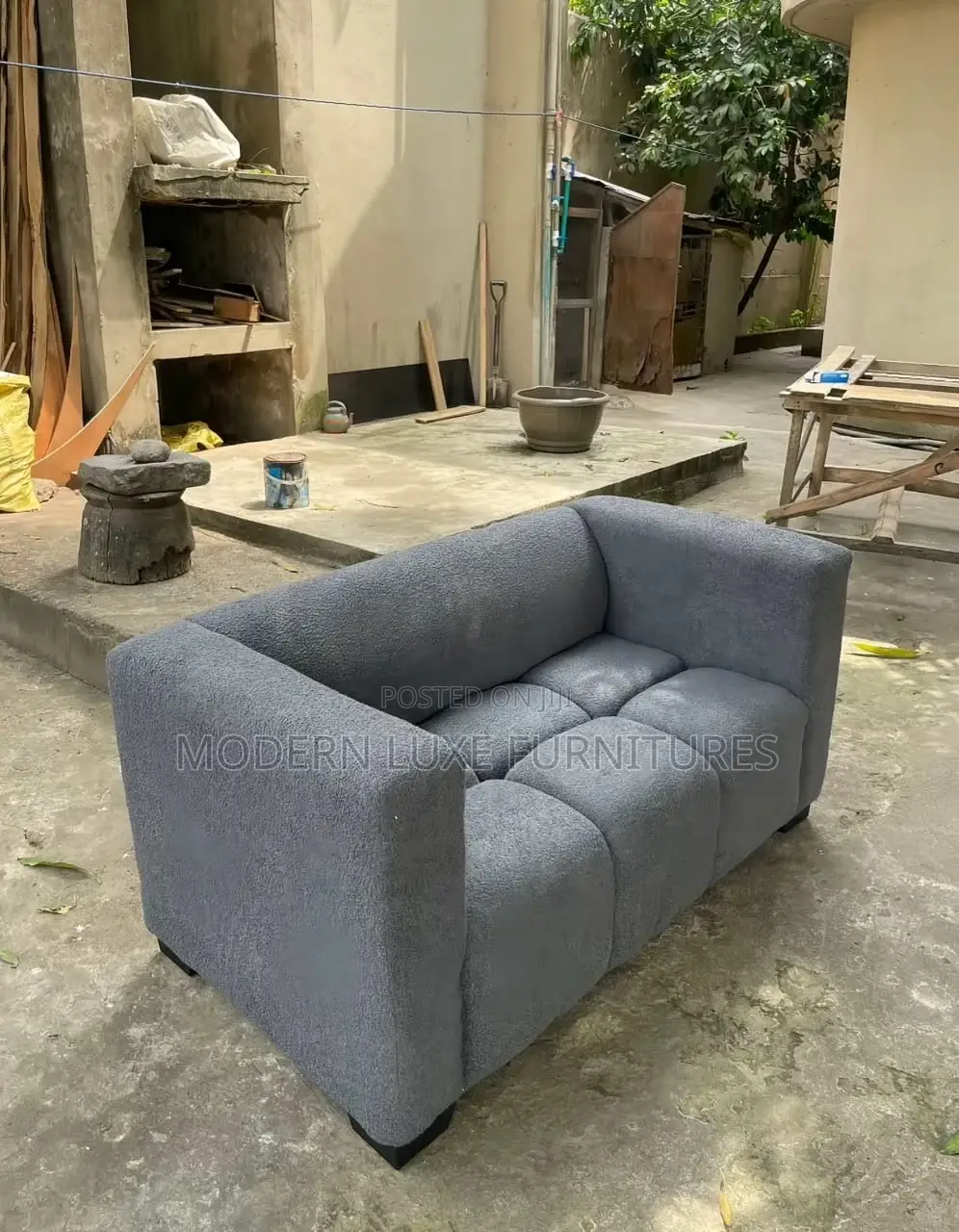 Chic Dark Grey 2 Seater Sofa/2 Seater Sofa