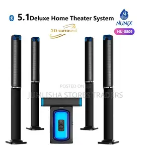 Nunix 5.1ch Deluxe Home Theater System Super Music System-Nu Woofer