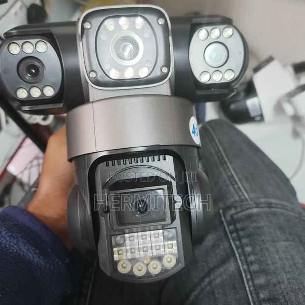 Clear Surveillance Camera 4g Enabled 3lens - main view