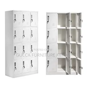 Metallic Gym 12-locker Storage Cabinet