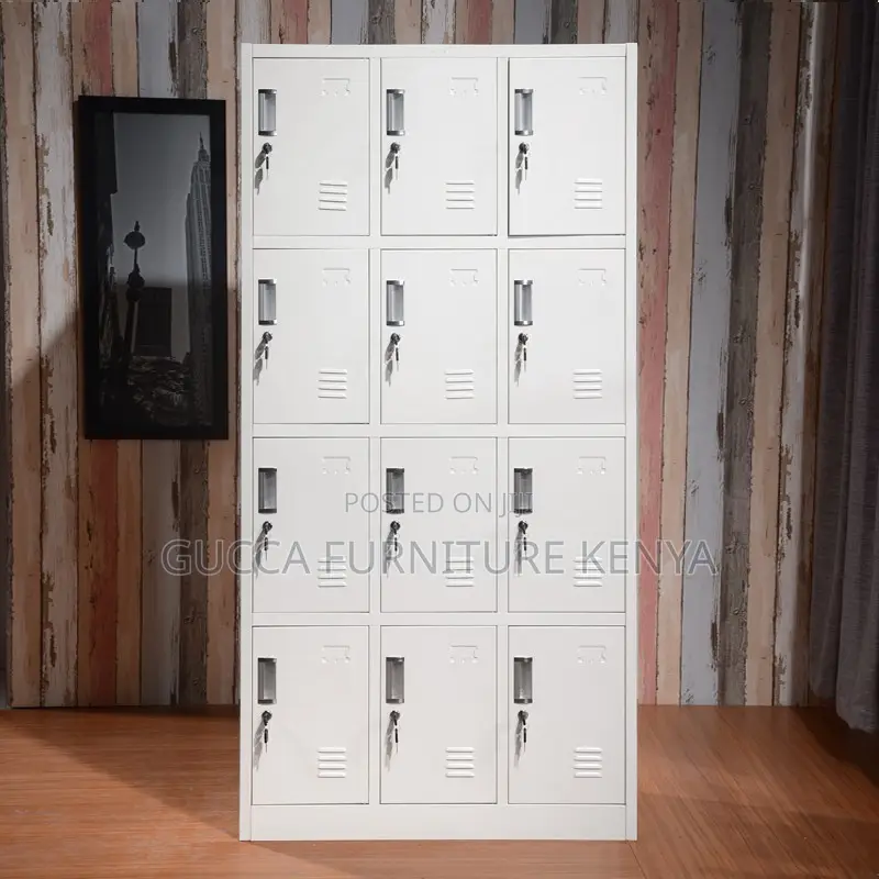 Metallic Gym 12-locker Storage Cabinet