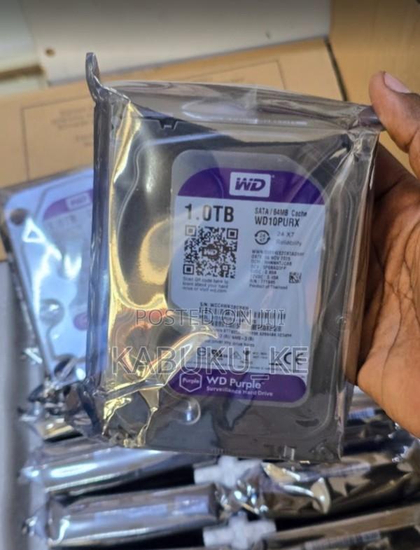 Wd 1tb Surveillance Hard Disk 'purple' -3.5 Inch For Cctv