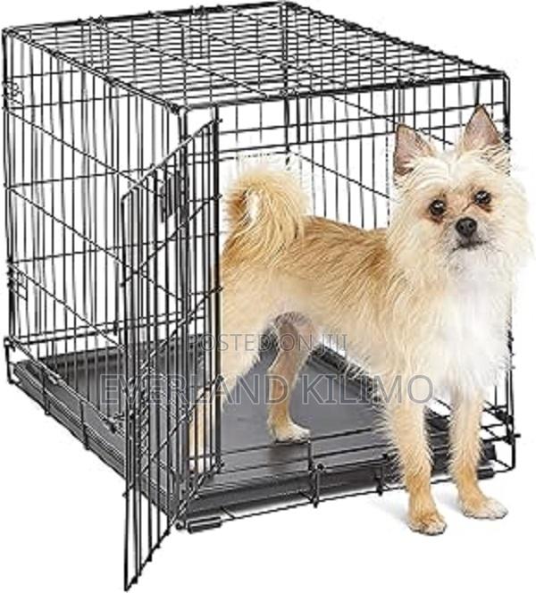 Portable Dog Cage With Secure Lock-S - main view