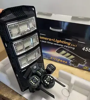 V380 Pro Solar Street Light PTZ Flood Light Wifi Camera