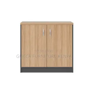 2-door Wooden Credenza Storage Cabinet