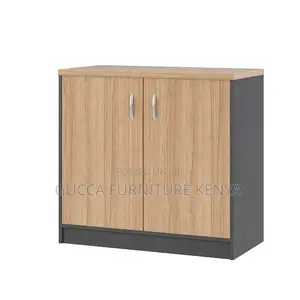 2-door Wooden Credenza Storage Cabinet