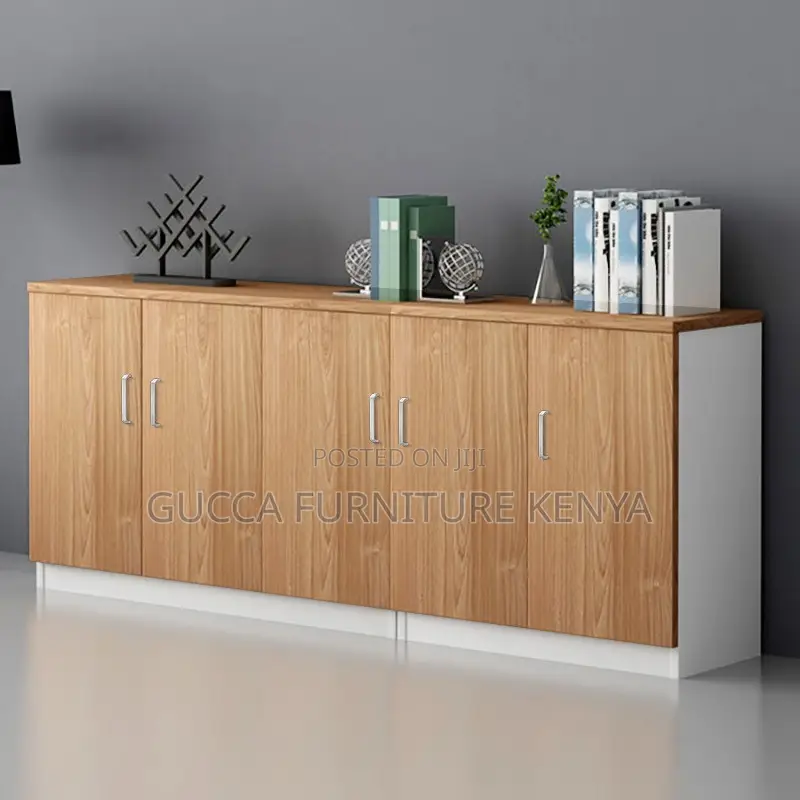 2-door Wooden Credenza Storage Cabinet